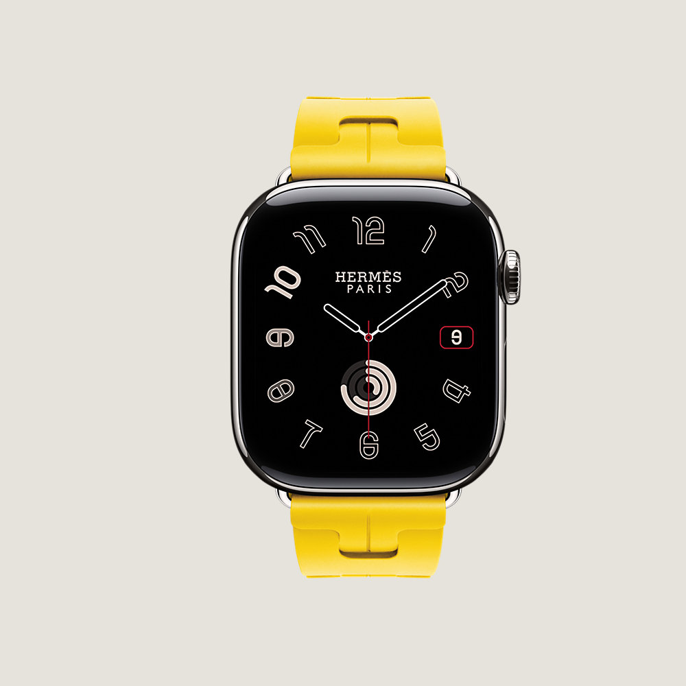 1646 Apple Watch エルメス　イエロー　ライム　HERMES series-10-ケース-apple-watch-
